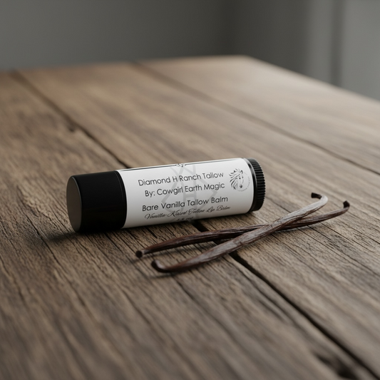 Bare Vanilla Tallow Balm: Vanilla-Kissed Tallow Lip Balm